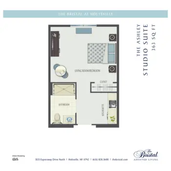 Floorplan of The Bristal at Holtsville, Assisted Living, Holtsville, NY 5