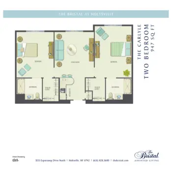 Floorplan of The Bristal at Holtsville, Assisted Living, Holtsville, NY 7