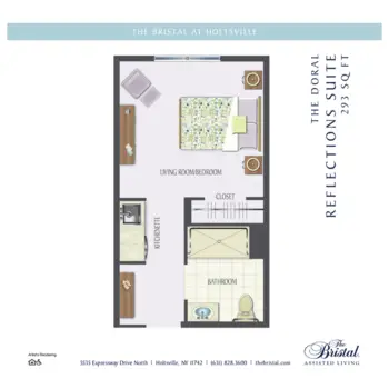 Floorplan of The Bristal at Holtsville, Assisted Living, Holtsville, NY 8