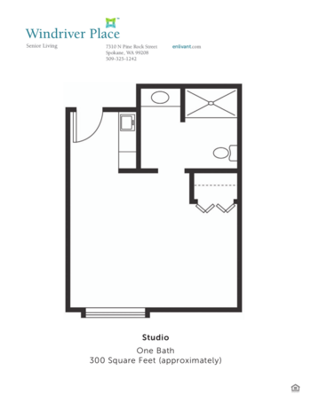 Floorplan of Windriver Place, Assisted Living, Spokane, WA 1