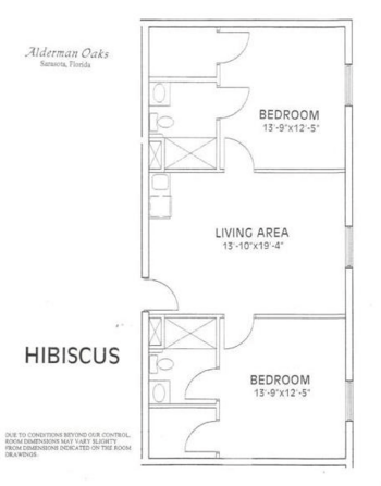 Floorplan of Alderman Oaks, Assisted Living, Sarasota, FL 4