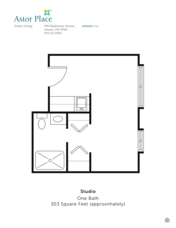 Floorplan of Astor Place, Assisted Living, Astoria, OR 1
