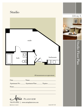 Floorplan of Atria Plainview, Assisted Living, Plainview, NY 1