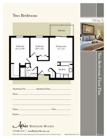 Floorplan of Atria Windsor Woods, Assisted Living, Hudson, FL 5