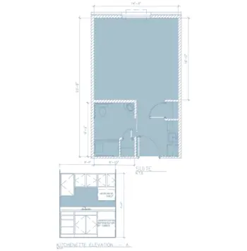 Floorplan of Bluebird Retirement Community, Assisted Living, London, OH 1