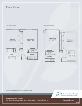 Floorplan of Brookdale Des Plaines, Assisted Living, Des Plaines, IL 3