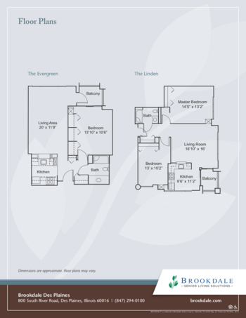 Floorplan of Brookdale Des Plaines, Assisted Living, Des Plaines, IL 4