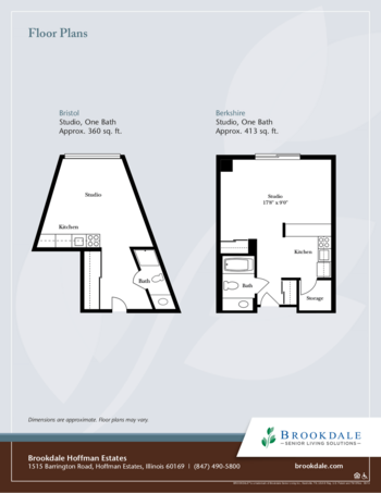 Floorplan of Brookdale Hoffman Estates, Assisted Living, Hoffman Estates, IL 1