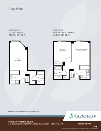 Floorplan of Brookdale Hoffman Estates, Assisted Living, Hoffman Estates, IL 2