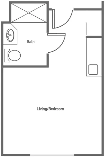 Floorplan of Caldwell House, Assisted Living, Troy, OH 1
