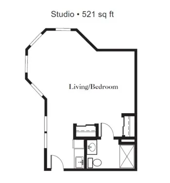 Floorplan of Callahan Village Assisted Living, Assisted Living, Roseburg, OR 4
