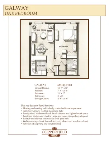 Floorplan of Copperfield Hill, Assisted Living, Memory Care, Robbinsdale, MN 1