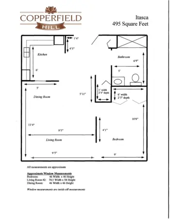 Floorplan of Copperfield Hill, Assisted Living, Memory Care, Robbinsdale, MN 5