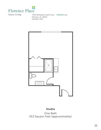 Floorplan of Florence Place, Assisted Living, Memory Care, Florence, SC 1