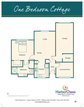 Floorplan of HarborChase of Jasper, Assisted Living, Memory Care, Jasper, AL 4