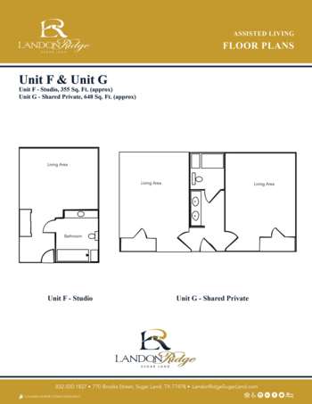 Floorplan of Landon Ridge - Sugar Land, Assisted Living, Sugar Land, TX 5