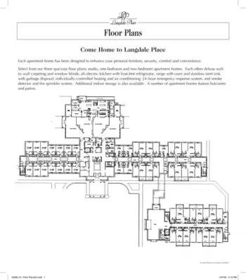 Floorplan of Langdale Place, Assisted Living, Valdosta, GA 2
