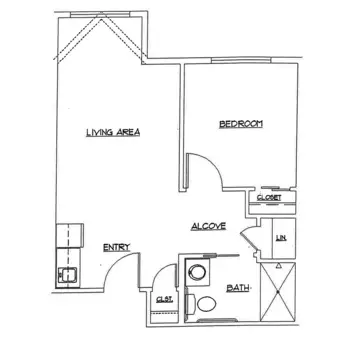 Floorplan of Magnolia Gardens Senior Living, Assisted Living, Memory Care, Cottage Grove, OR 1