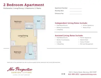 Floorplan of New Perspective Waconia, Assisted Living, Memory Care, Waconia, MN 1