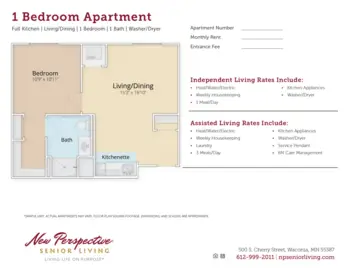 Floorplan of New Perspective Waconia, Assisted Living, Memory Care, Waconia, MN 2