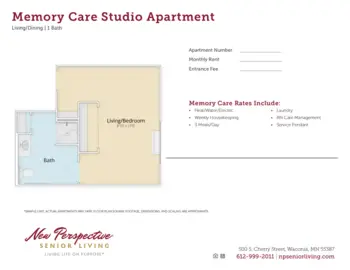Floorplan of New Perspective Waconia, Assisted Living, Memory Care, Waconia, MN 3