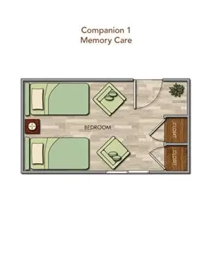 Floorplan of Pacifica Senior Living Newport Mesa, Assisted Living, Costa Mesa, CA 1