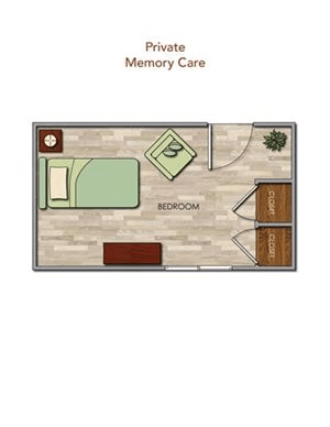 Floorplan of Pacifica Senior Living Newport Mesa, Assisted Living, Costa Mesa, CA 3