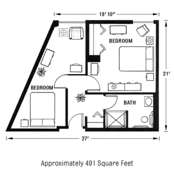 Floorplan of Tall Oaks Assisted Living, Assisted Living, Memory Care, Reston, VA 7