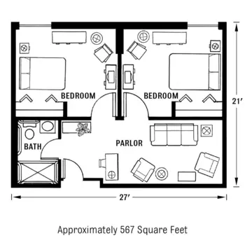 Floorplan of Tall Oaks Assisted Living, Assisted Living, Memory Care, Reston, VA 11