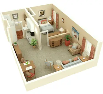 Floorplan of Tall Oaks Assisted Living, Assisted Living, Memory Care, Reston, VA 3