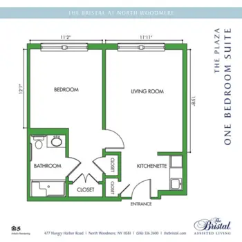 Floorplan of The Bristal at North Woodmere, Assisted Living, Valley Stream, NY 2