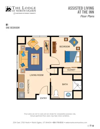 Floorplan of The Lodge at North Ogden, Assisted Living, Ogden, UT 2