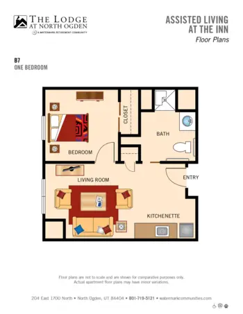 Floorplan of The Lodge at North Ogden, Assisted Living, Ogden, UT 5