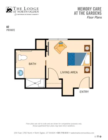Floorplan of The Lodge at North Ogden, Assisted Living, Ogden, UT 14