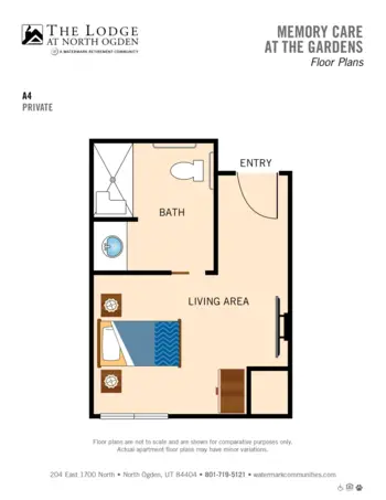 Floorplan of The Lodge at North Ogden, Assisted Living, Ogden, UT 16