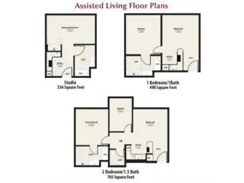 Floorplan of The Montecito Santa Fe, Assisted Living, Santa Fe, NM 1
