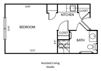 Floorplan of The Woodlands of Hamilton, Assisted Living, Hamilton, OH 1