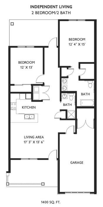 Floorplan of Traditions at Reagan Park, Assisted Living, Avon, IN 3