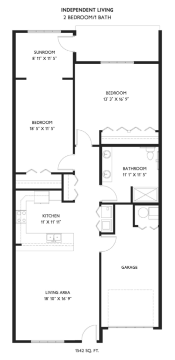 Floorplan of Traditions at Reagan Park, Assisted Living, Avon, IN 9
