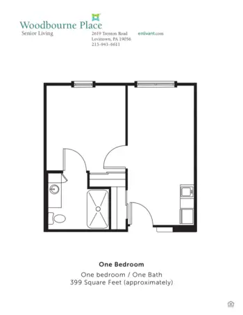 Floorplan of Woodbourne Place, Assisted Living, Levittown, PA 1