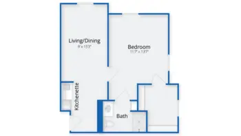 Floorplan of Benchmark Senior Living at Haverhill Crossings, Assisted Living, Haverhill, MA 1
