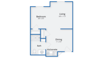 Floorplan of Benchmark Senior Living at Haverhill Crossings, Assisted Living, Haverhill, MA 2