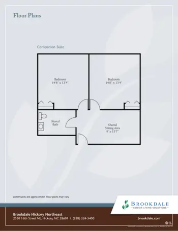 Floorplan of Brookdale Hickory Northeast, Assisted Living, Hickory, NC 3