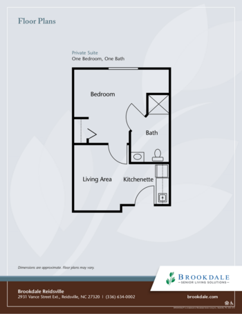 Floorplan of Brookdale Reidsville, Assisted Living, Reidsville, NC 2