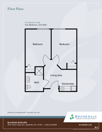 Floorplan of Brookdale Reidsville, Assisted Living, Reidsville, NC 3