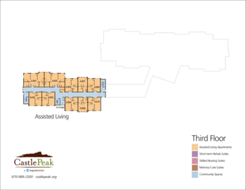 Floorplan of Castle Peak Senior Life and Rehabilitation, Assisted Living, Eagle, CO 11
