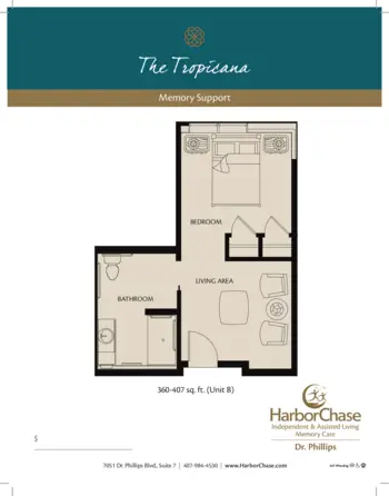 Floorplan of HarborChase of Dr Phillips, Assisted Living, Orlando, FL 2