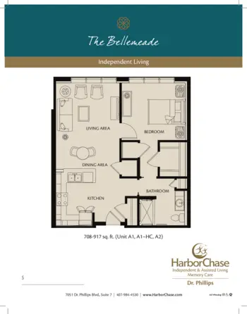 Floorplan of HarborChase of Dr Phillips, Assisted Living, Orlando, FL 6