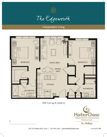 Floorplan of HarborChase of Dr Phillips, Assisted Living, Orlando, FL 10