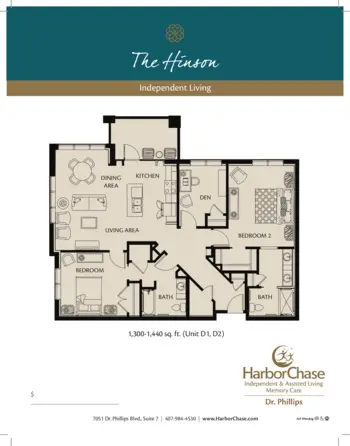 Floorplan of HarborChase of Dr Phillips, Assisted Living, Orlando, FL 11